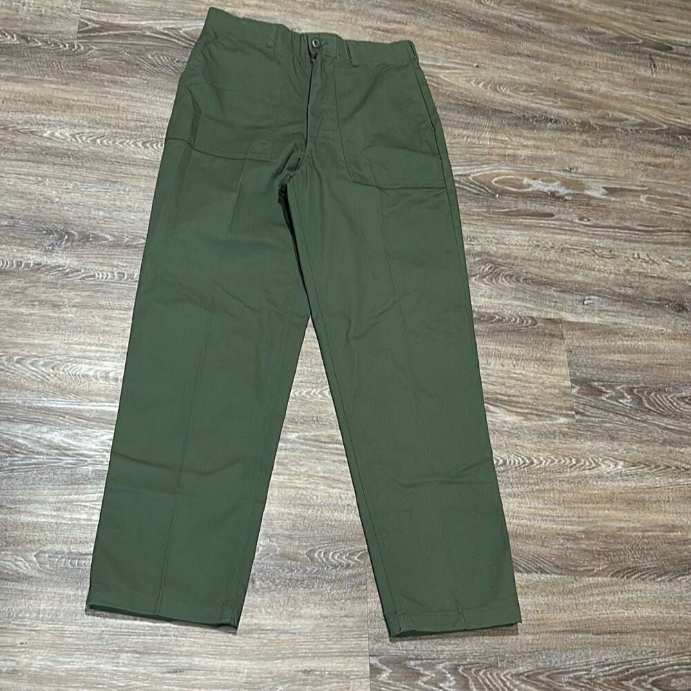 Vintage Military green utility pants trousers fatigues OG 507 durapress 32x32